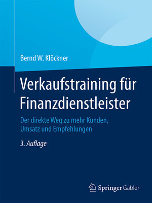 cover image of Verkaufstraining für Finanzdienstleister